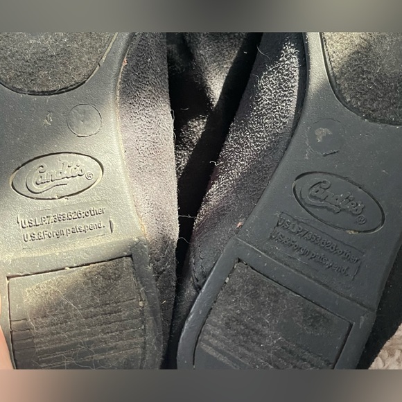 Vintage Candies Black Faux Suede Black Boots Size 7 - Picture 6 of 9